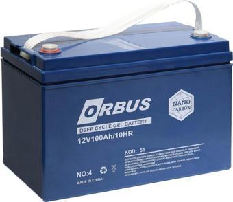 Orbus 12v 100 Amper Derin Döngü Karbon Jel Akü