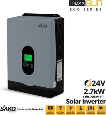 Sako E-sun 24 Volt 2.7 Kw Tam Sinüs Mppt Akıllı İnverter 450 Vdc