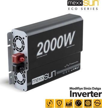 Mexxsun 12v 2000w Modifiye Sinüs İnverter