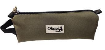 Okapi Üçgen Kalem Çantası Haki Okp-103-R