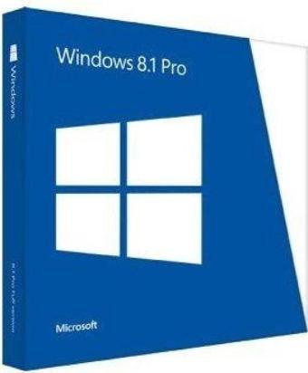 Microsoft Windows 8.1 Pro, Türkçe, 64 Bit/32 Bit, KUTU DVD, FQC-07358