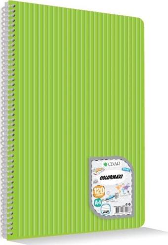 Çınar Colormaxı A4 120 Yp Çizgili  Pp Kapak Spiralli Defter 73007