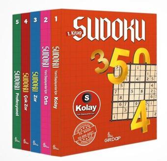 Kolaydan Zora Sudoku Seti - 5 Kitap Takım - Salim Toprak - Girdap