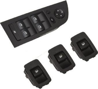 Wender Parts Bmw E90 Lcı Cam Düğmesi Çerçeve Set Siyah Katlanır Ayna 2005-2012