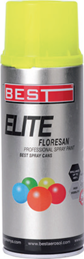 Best Elite Floresan Sarı Sprey Boya 400Ml 258-01