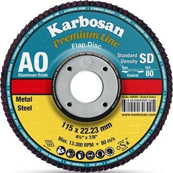 Karbosan 115X22.23 Premium Line Ao Sd Flap Disk Zımpara 60 Kum 982980