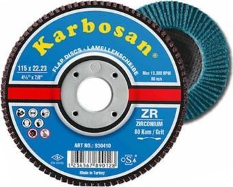 Karbosan 115X22.23 Premium Line Zr Sd Flap Disk Zımpara 80 Kum 983465