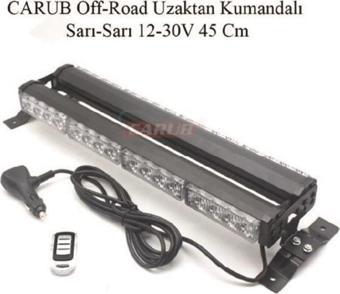 Carub Off Road Projektör Çift Taraflı Uzaktan Kumandalı 12 V 30v 45 Cm