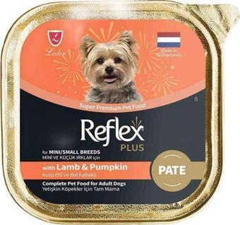 Reflex Plus Pate Kuzu Etli Balkabaklı Mini Ve Küçük Irk Yetişkin Köpek Konservesi 85gr