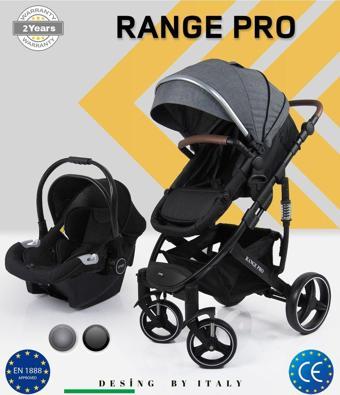 Prego Range Pro Travel Sistem Portbebeli Bebek Arabası Gri Tek Ebat