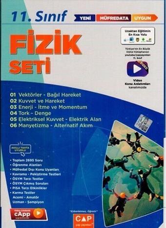 11. Sınıf Anadolu Lisesi Fizik Seti Çap Yayınları - Çap Yayınları