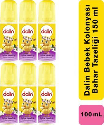 Dalin Bebek Kolonyası Sprey Sprey Bahar Tazeliği 100 ml 6 Adet 