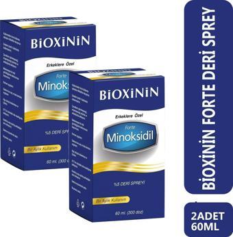 Bioxinin Forte Minoksidil %5 Deri Spreyi 60 Ml 2 Adet