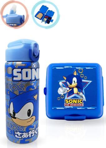 600 ML Sonic Matara + Sonic Beslenme Kabı, Çelik Matara Çelik Suluk Çocuk Matara Çocuk Çelik Matara