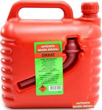 Benzin Bidonu 5 Litre Gagalı Antistatic Çok Amaçlı Taşıma Bidonu