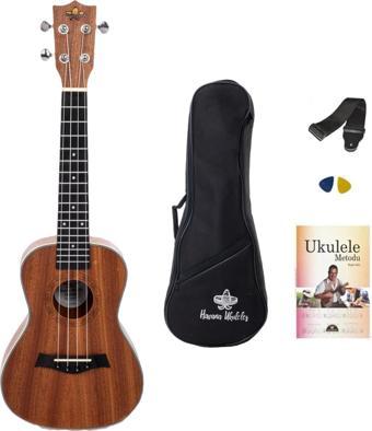 HAVANA HKC-TX24 CONCERT UKULELE SET (SOFTCASE-ASKI-METHOD-PENA HEDİYELİ)