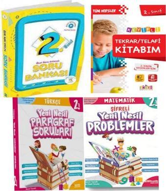 2.Sınıf Konu Anlatımlı Soru Bankası +Yeni Nesil Paragraf Ve Problemler Kitabı + Telafi Kitabım - 5 Renk Yayınları