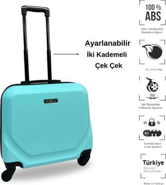 Anhelo Traveller Abs Hostes-pilot Boy Valiz  Su Yeşili