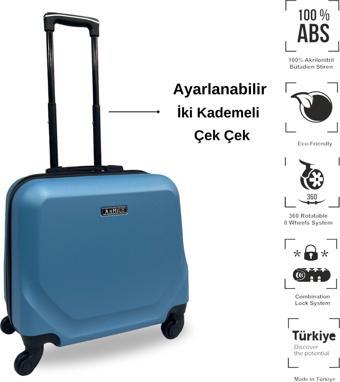 Anhelo Traveller Abs Hostes-pilot Boy Valiz  Mavi