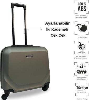 Anhelo Traveller Abs Hostes-pilot Boy Valiz  Füme