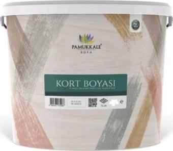Pamukkale Silikonlu Tenis Kort Boyası 20 Kg Taba Renk