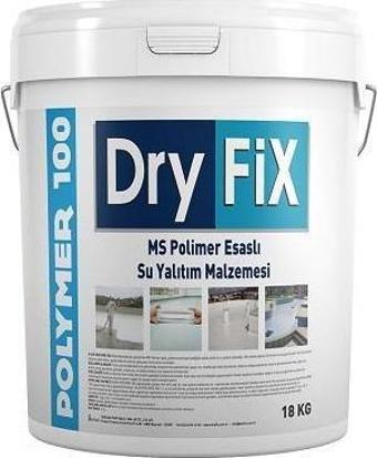 DryFix Polymer100 Polimer Esaslı Su Yalıtım Malzemesi 18 Kg Beyaz