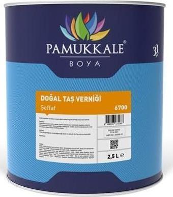 Pamukkale Doğal Taş Verniği Solvent Bazlı Şeffaf 2.5 Lt