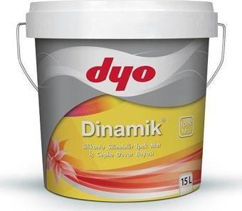 Dyo Dinamik Silikonlu İpek Mat İç Cephe Boyası 15 Lt Beyaz