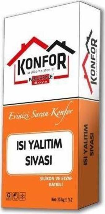 Konfor Isı Yalıtım Levha Sıvası 25 Kg Gri