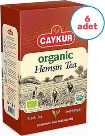 Çaykur 6 Adet Organik Hemşin Çayı 400 Gr Karton Kutu