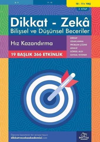 Dikkat Zeka - Bilişsel ve Düşünsel Beceriler 10-11 Yaş Hız Kazandırma 3.Kitap - Alison Primrose - Dikkat ve Zeka Akademisi