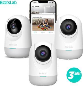 Botslab 360+ C211 2K Pro Small Bundle WiFi 360° Güvenlik Kamerası Bebek Monitörü Evcil Hayvan Kamerası IP Kamera 3'Lü