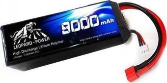 Leopard Power 9000 mAh 22.2 V 6S 25C Lityum Polimer Lipo Batarya Pil