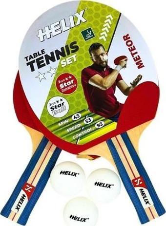 Helix Meteor 2 Yıldız Masa Tenis Raket Seti