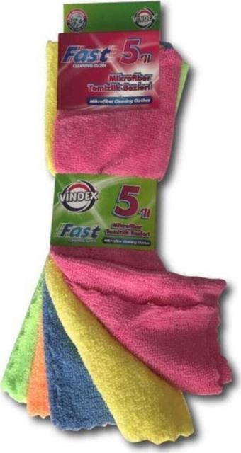Vindex Fast Mikrofiber Temizlik Bezi 5'Li