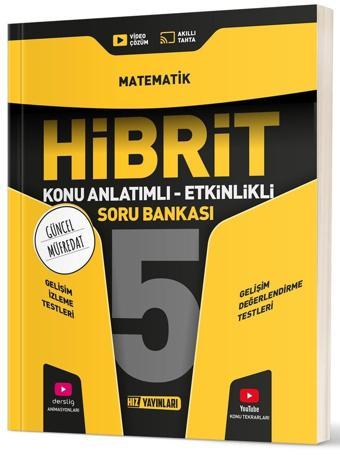 Hız Yayınları 2025 5. Sınıf Matematik Hibrit - Konu Anlatımlı Soru Bankası Yeni Müfredat - Hız Yayınları