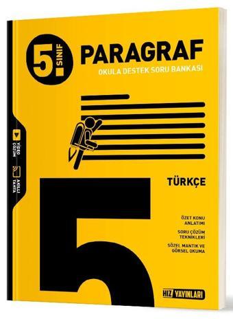 Hız Yayınları 2025 5. Sınıf Türkçe Paragraf Soru Bankası Yeni Müfredat - Hız Yayınları
