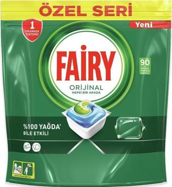 Fairy Hepsi Bir Arada Bulaşık Deterjanı Orijinal Kapsül 90 Lı