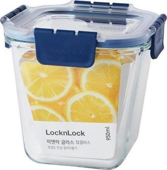 Locknlock Top Class Fırın & Saklama Kabı Dörtgen Kilitli 950ml Mavi