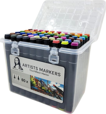 Mona Lisa Touchblack Çift Uçlu Marker Kalem 60 Renk