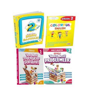 2.Sınıf Konu Anlatımlı Soru Bankası +Yeni Nesil Paragraf Ve Problemler Kitabı Ve Colorful English 2 - 5 Renk Yayınları