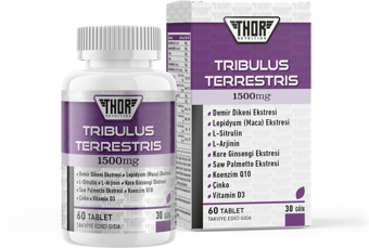 TRİBULUS TERRESTRİS & MACA 1500 mg 60 Tablet 30 Gün 