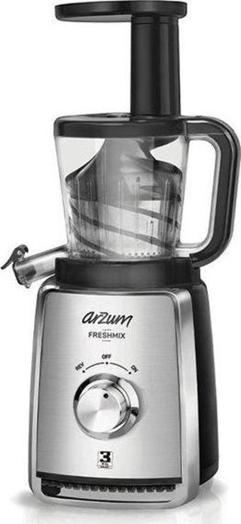 Arzum AR1050 Freshmix Slow Juicer Meyve Ve Sebze Presi - Paslanmaz Çelik