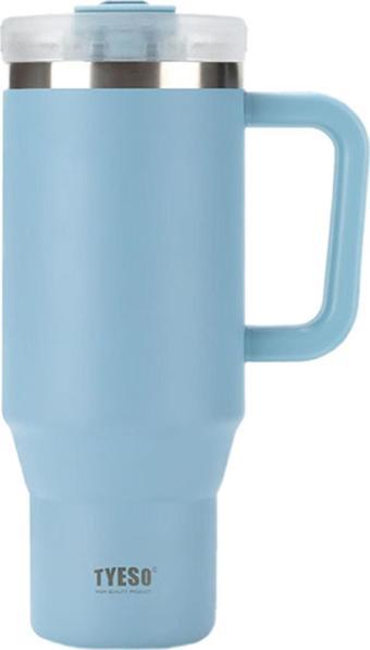 Tyeso QQ Termos Sızdırmaz Pipetli Çift Duvarlı Vakumlu 1200ML