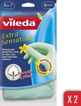 Vileda 2 Paket Extra Sensation Küçük Boy Bulaşık Eldiveni