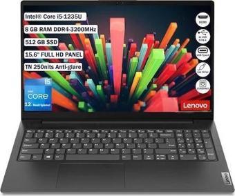 Lenovo V15 G3 IAP 82TT00A5TX i5-1235U 8 GB 512 GB SSD Iris Xe Graphics 15.6" Full HD Noteb