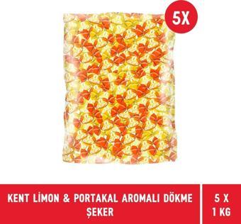 Kent Olips Limon & Portakal Aromalı Dökme Bayram Şekeri 1 kg - 5 Adet