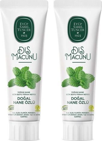 Eyüp Sabri Tuncer Doğal Nane Özlü Diş Macunu 2 x 90 ML