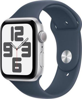 APPLE Watch SE GPS MREC3TU/A 44 mm Gümüş Rengi Alüminyum Kasa ve Fırtına Mavisi Spor Kordon - S/M