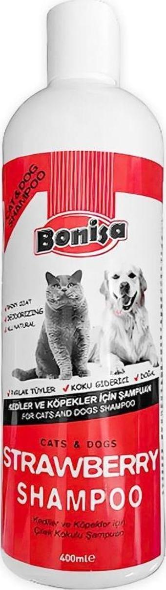 Bonisa Kedi ve Köpek Şampuanı 400 ml Çilek Kokulu